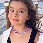 Shiny chocker with letters