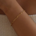 Paper clip bracelet