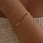 Paper clip bracelet