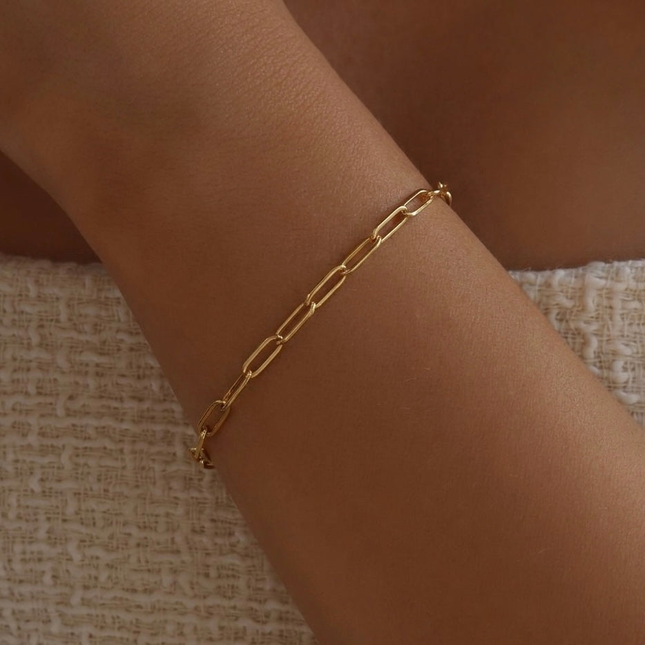 Paper clip bracelet