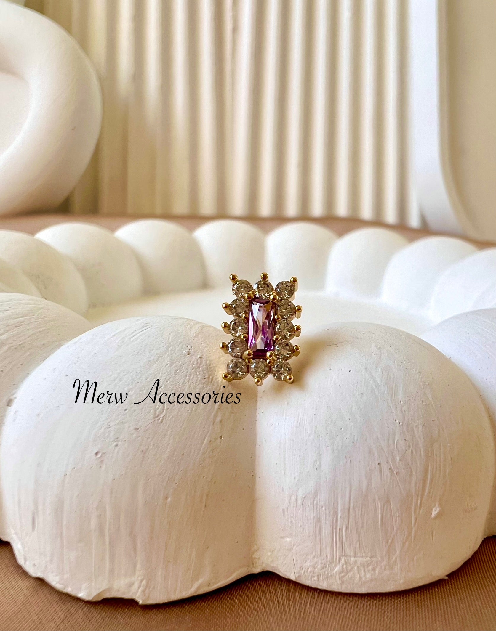 Ball Back Lavender Piercing