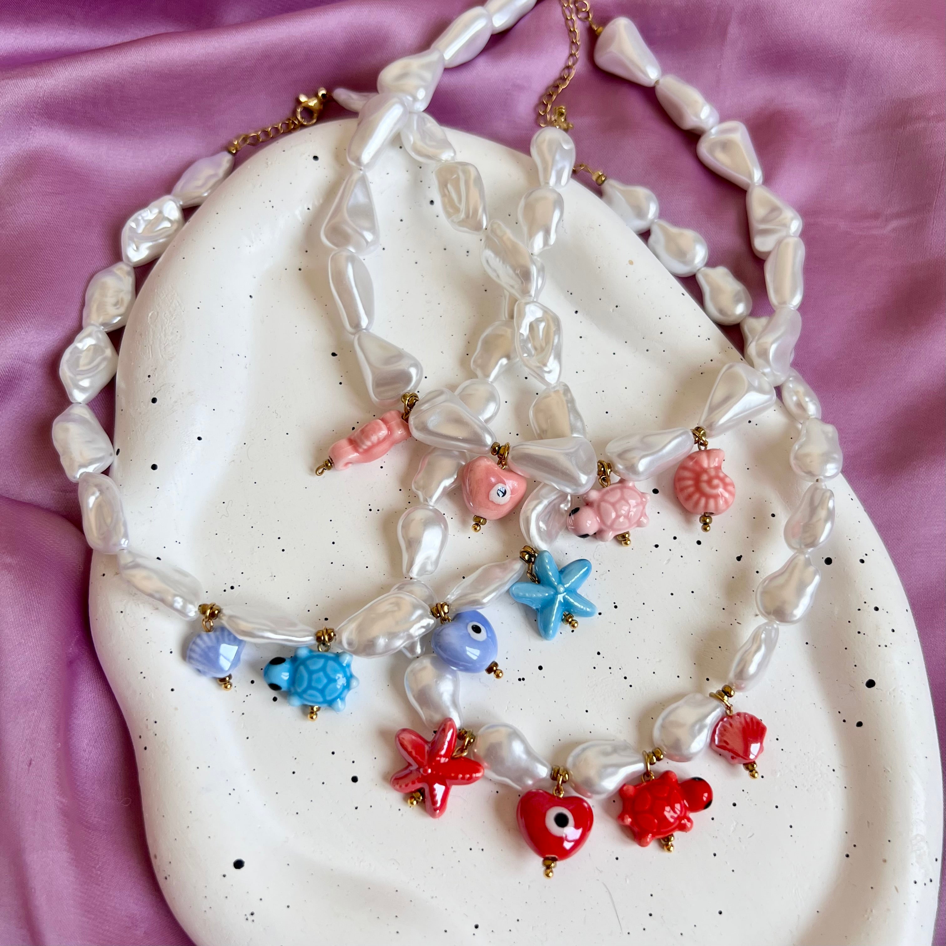 Colorful Pearl Chocker