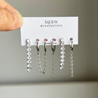 Tennis silver Piercing set