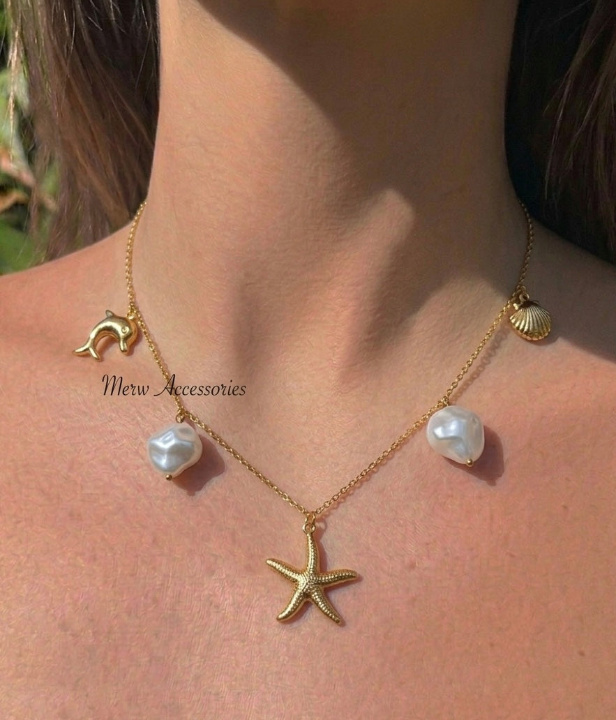 Sea pearl necklace