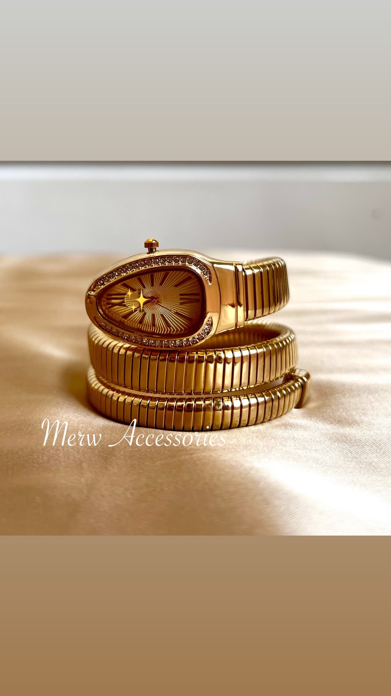 Gold Snake Watch