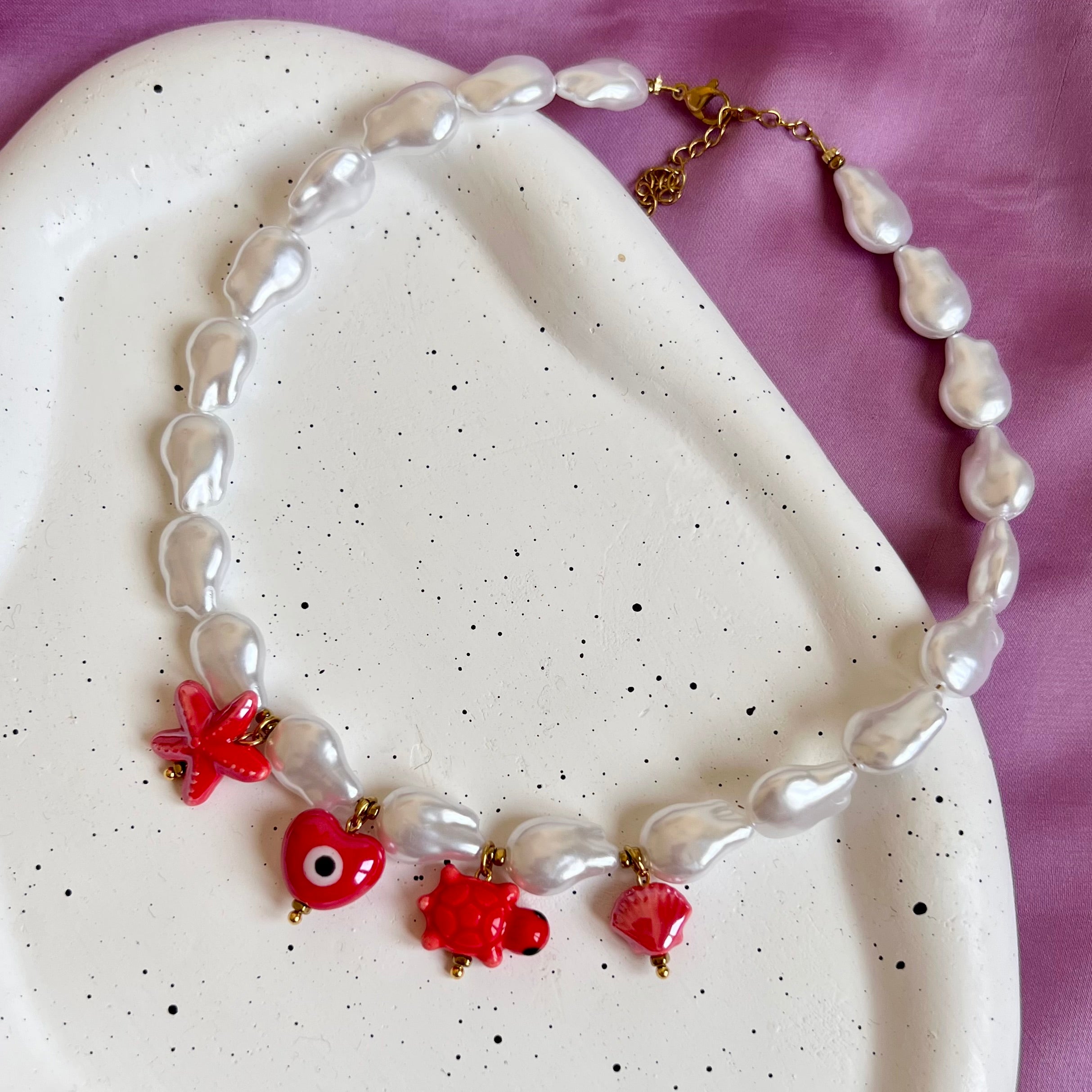 Colorful Pearl Chocker