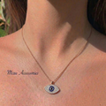 Rose Gold Eye Necklace