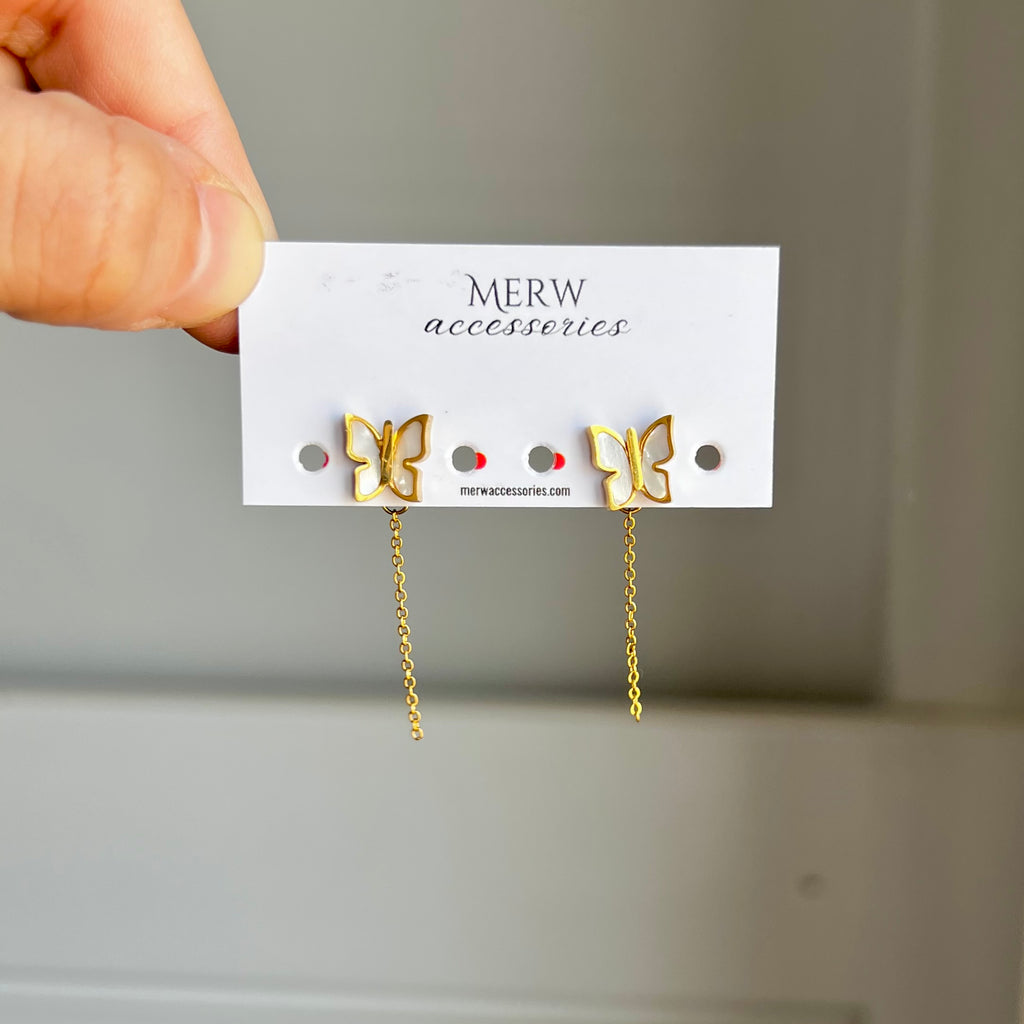 Butterfly Chain Earring