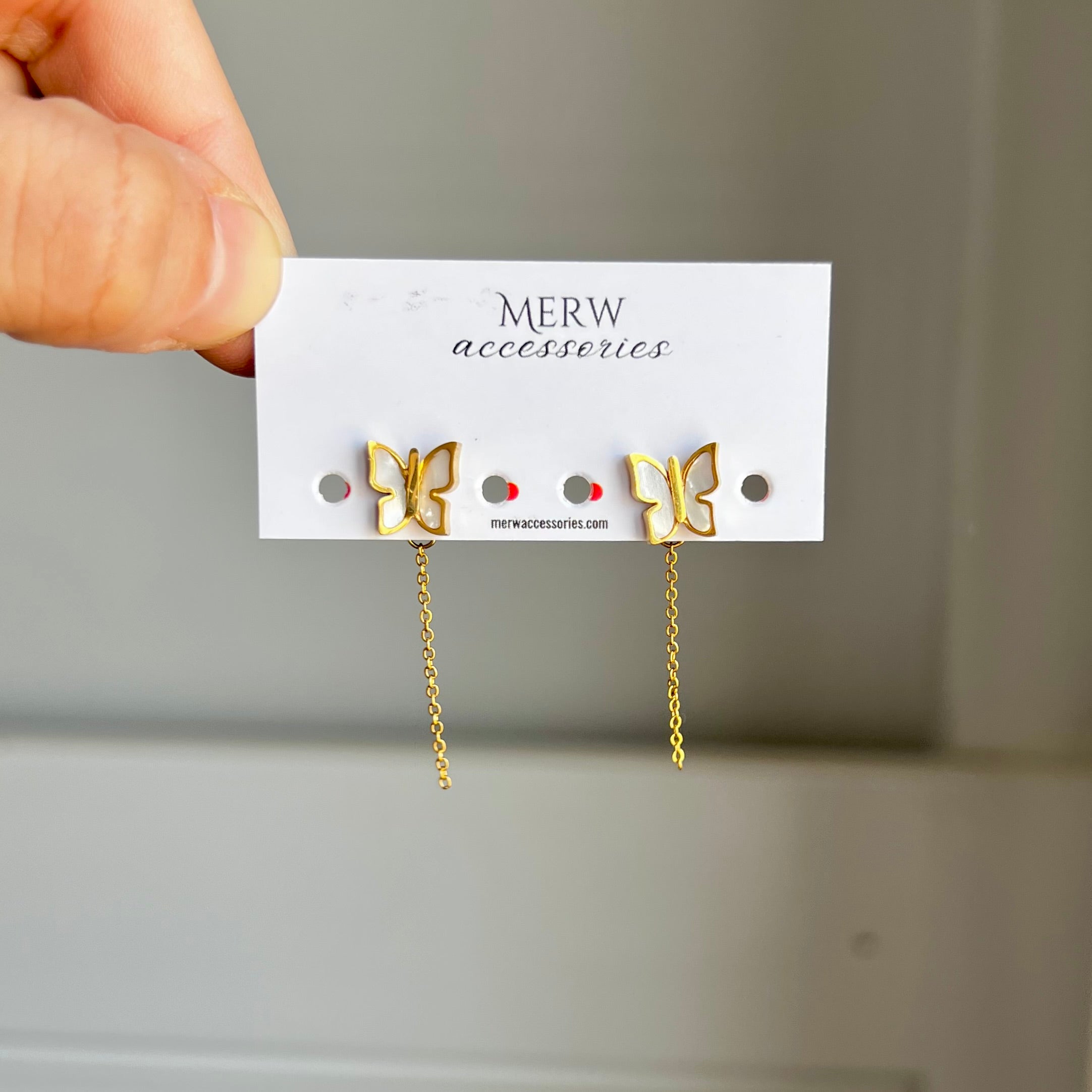 Butterfly Chain Earring