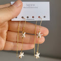 Individual white star piercing