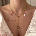 Paper Clip Drop Necklace