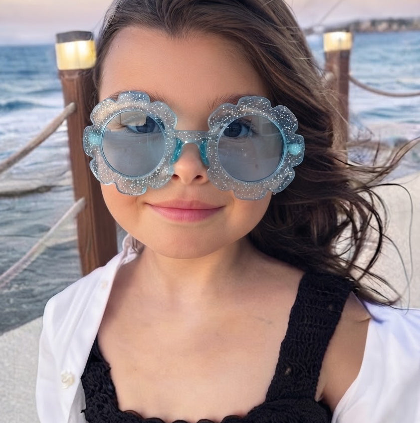 Shiny Aqua Sunglass