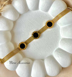 Black Circle Bracelet