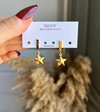 Gold Star Earring