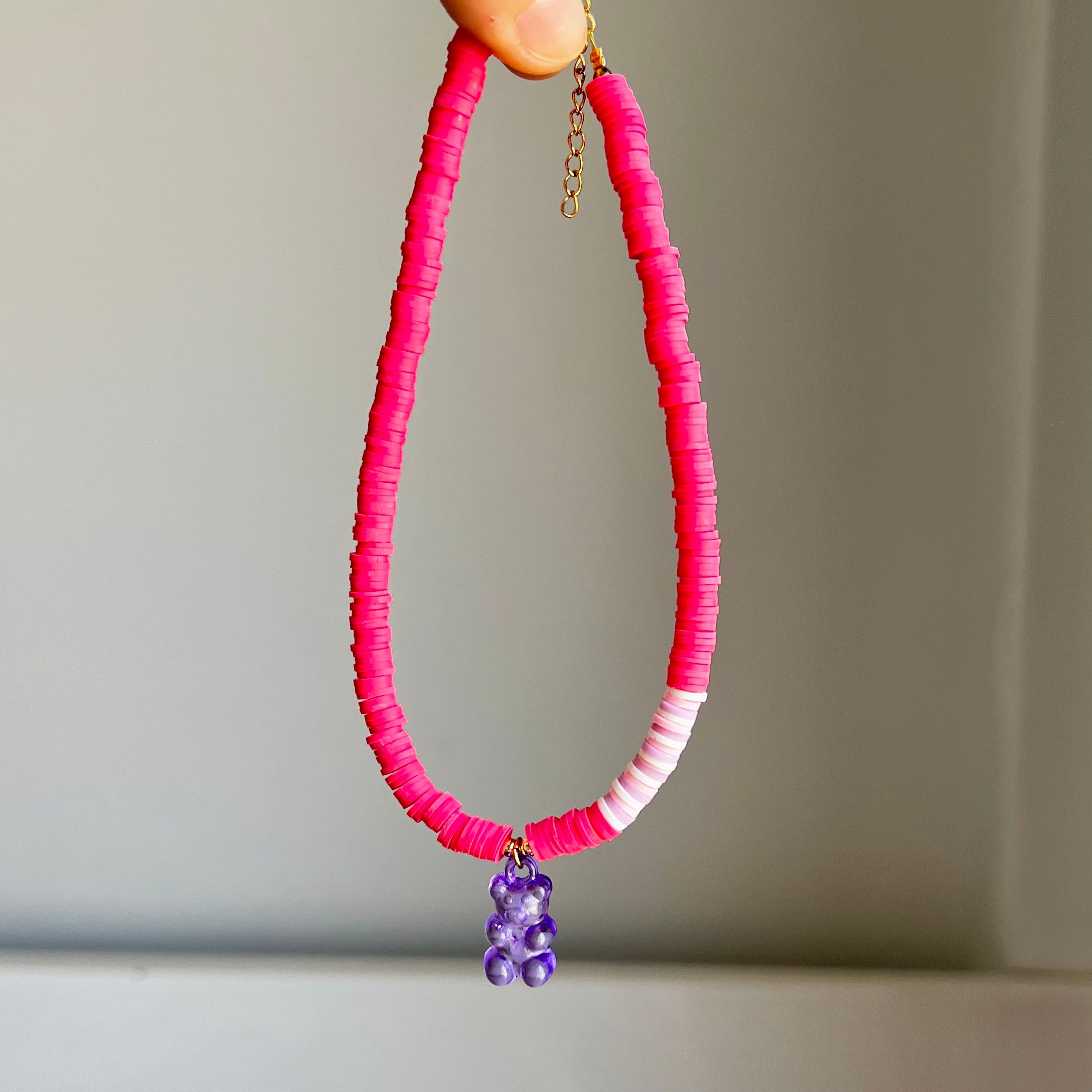 Hot pink kids  Necklace
