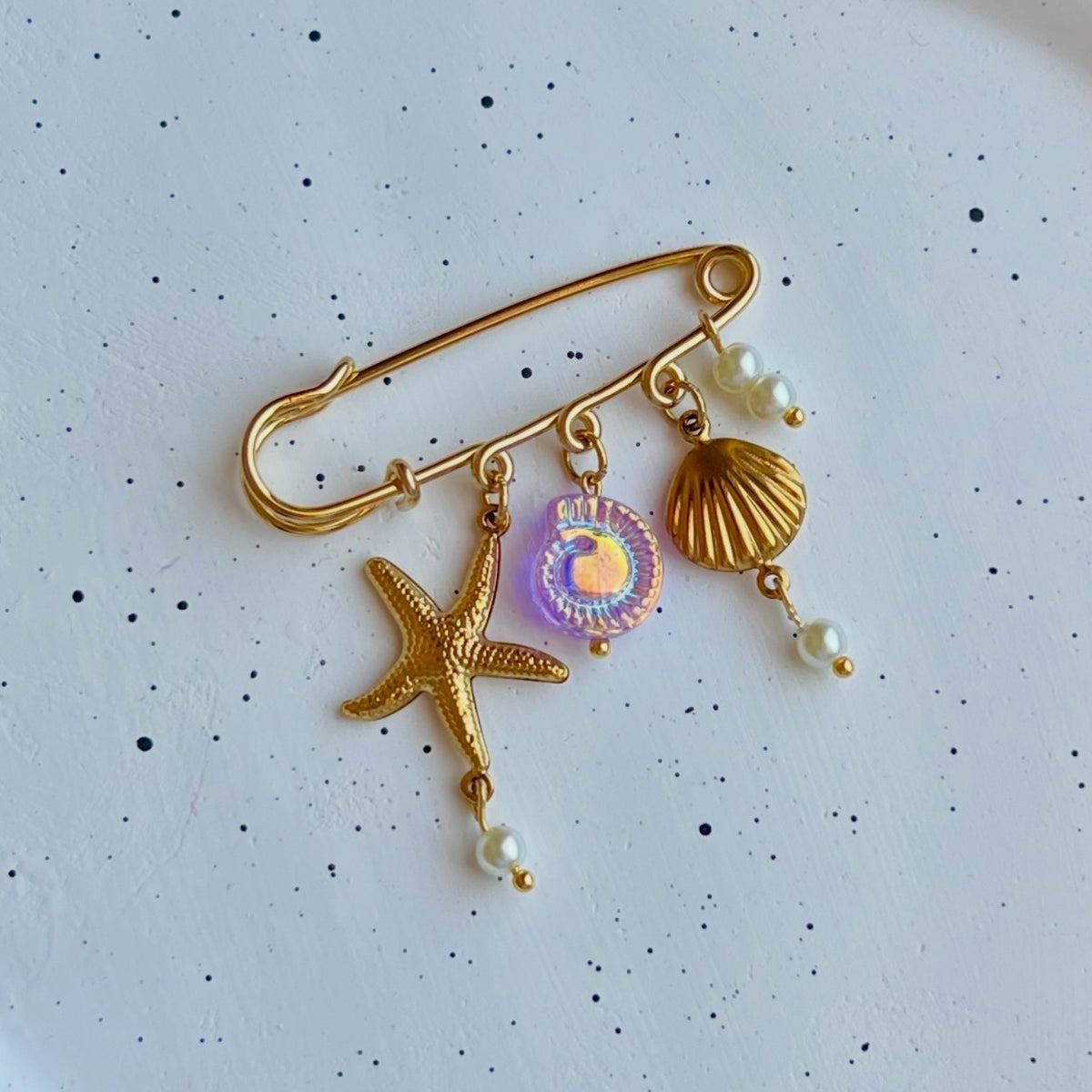 Rose Shell Pin