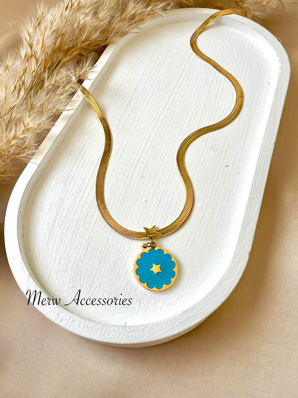 Blue Serpent Necklace