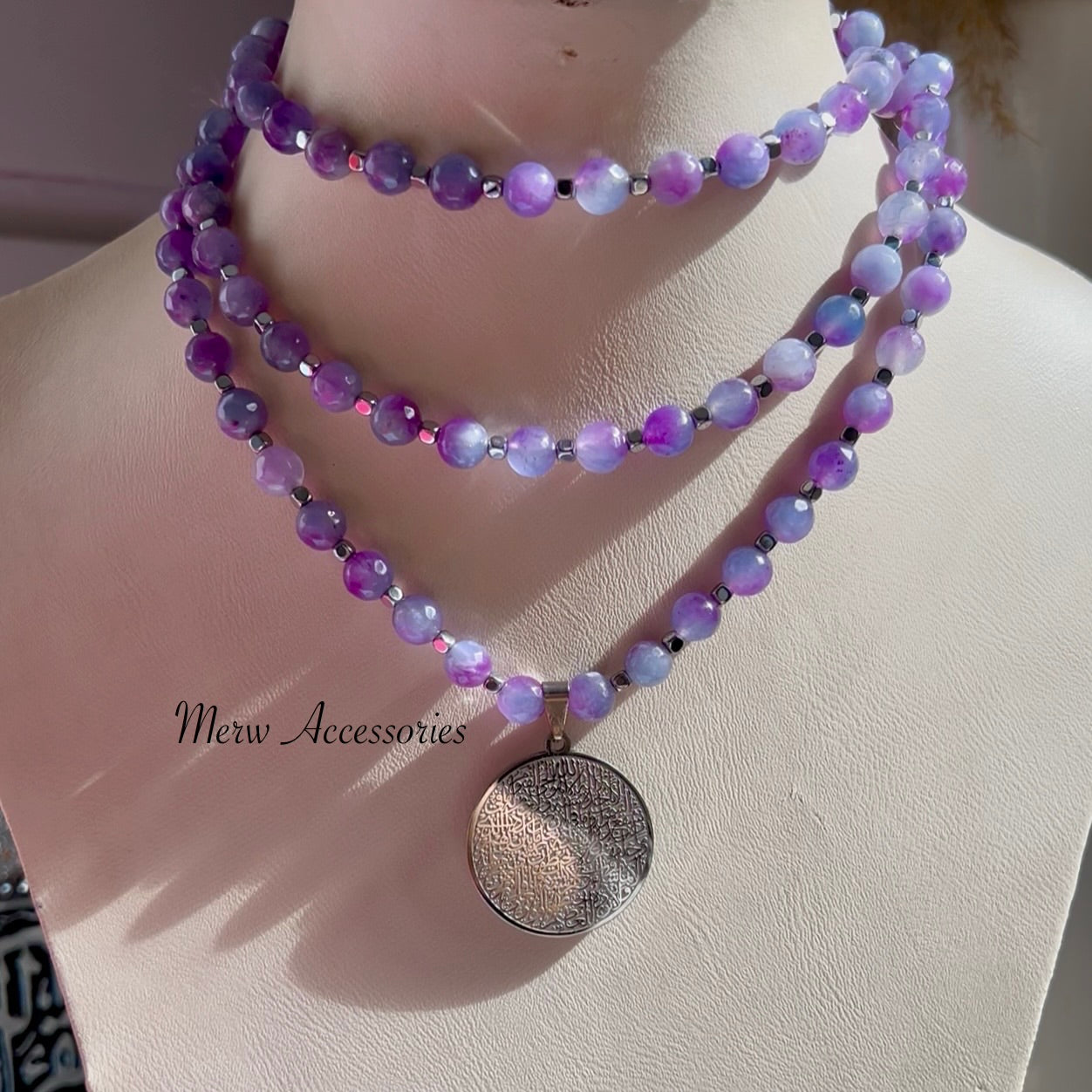 Purple Sebha 99 Stones