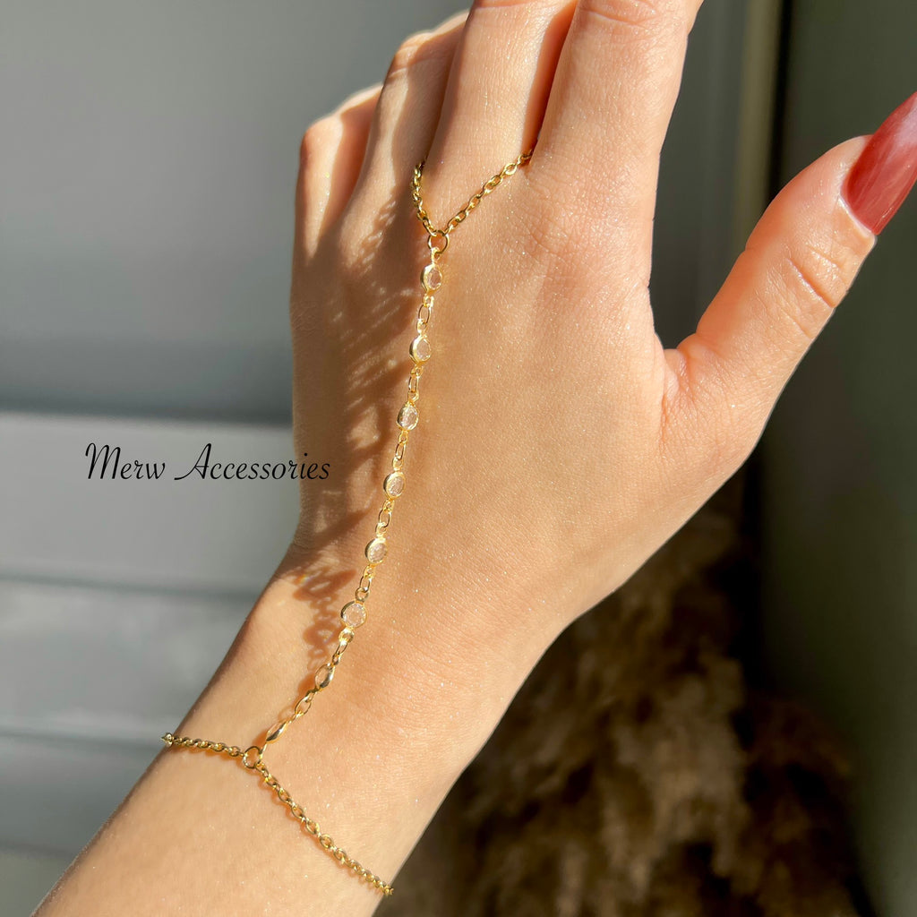 Transparent Crystal Hand Chain
