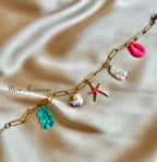 Pink Star Anklet