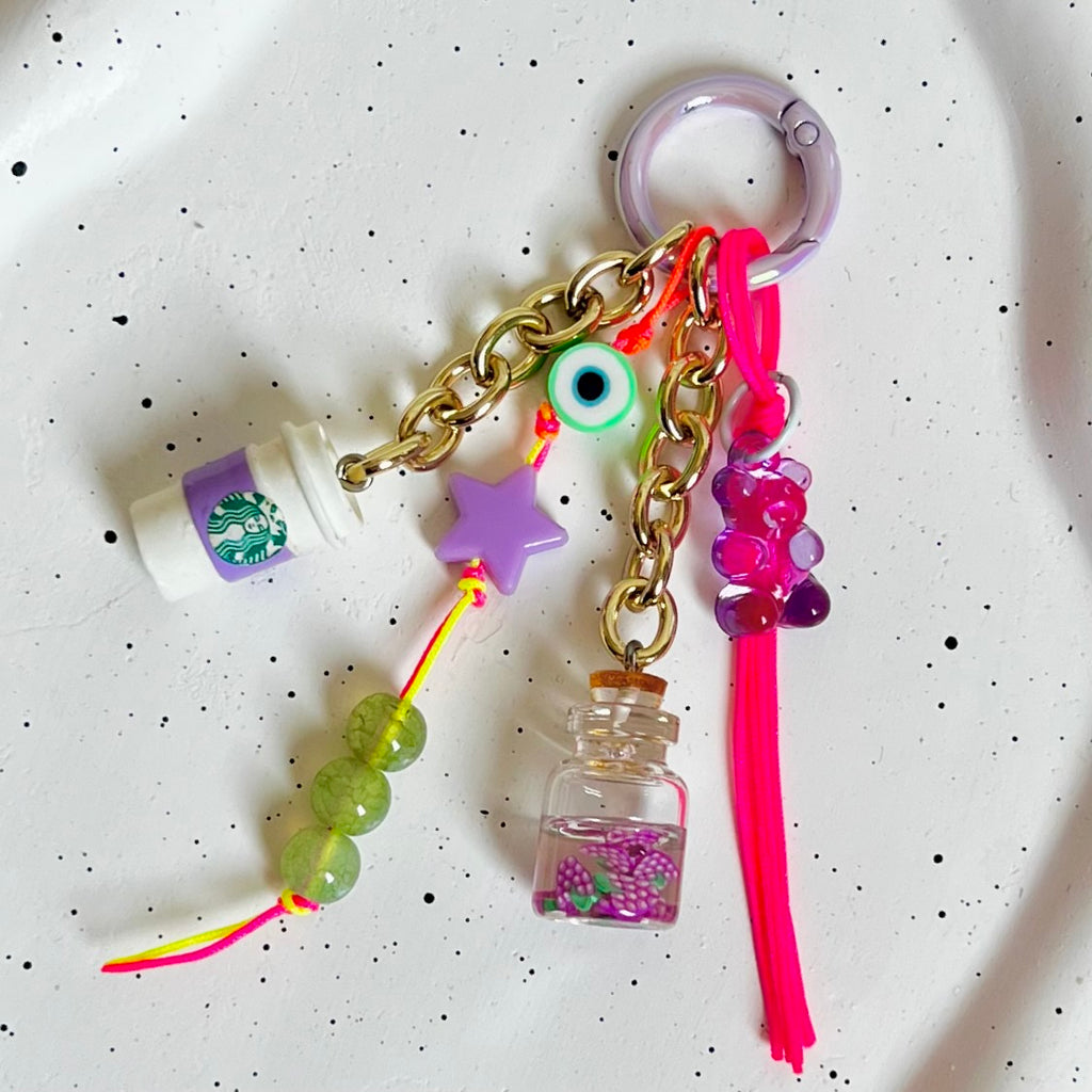 Lavender Starbucks Bag Charm