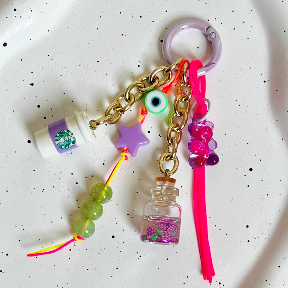 Lavender Starbucks Bag Charm