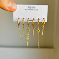 Green Starmoon Piercing Set