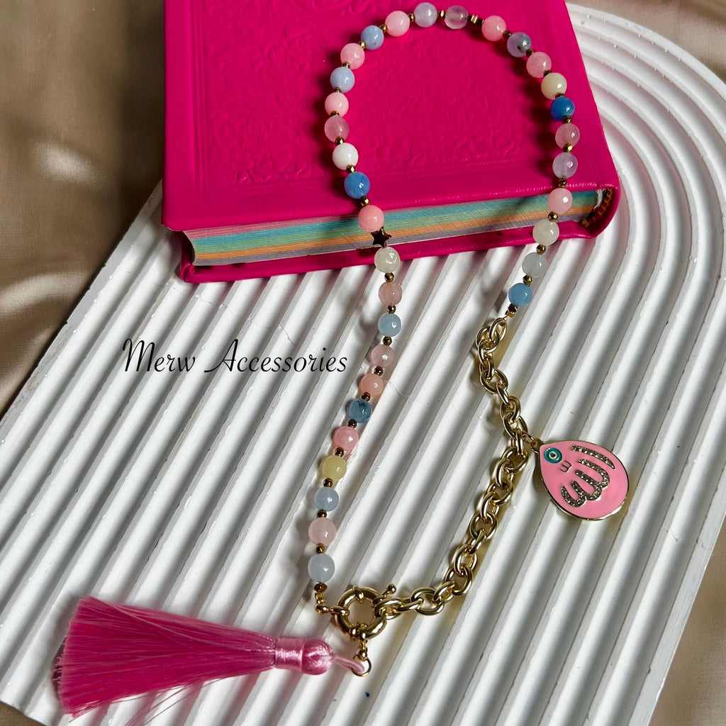 Allah Pink Sebha 33 Stones