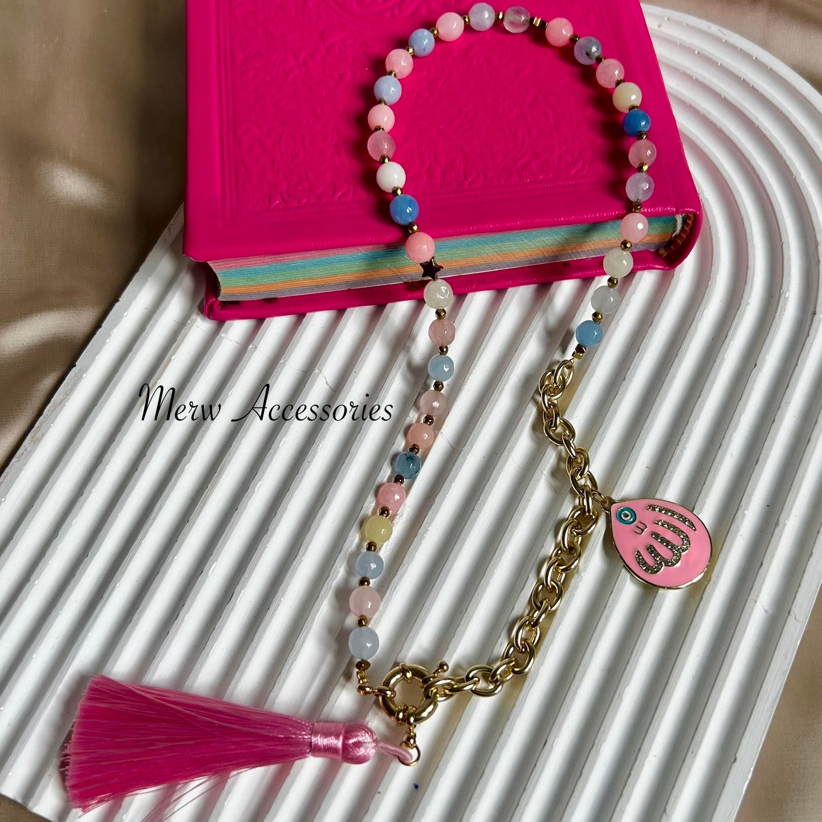 Allah Pink Sebha 33 Stones