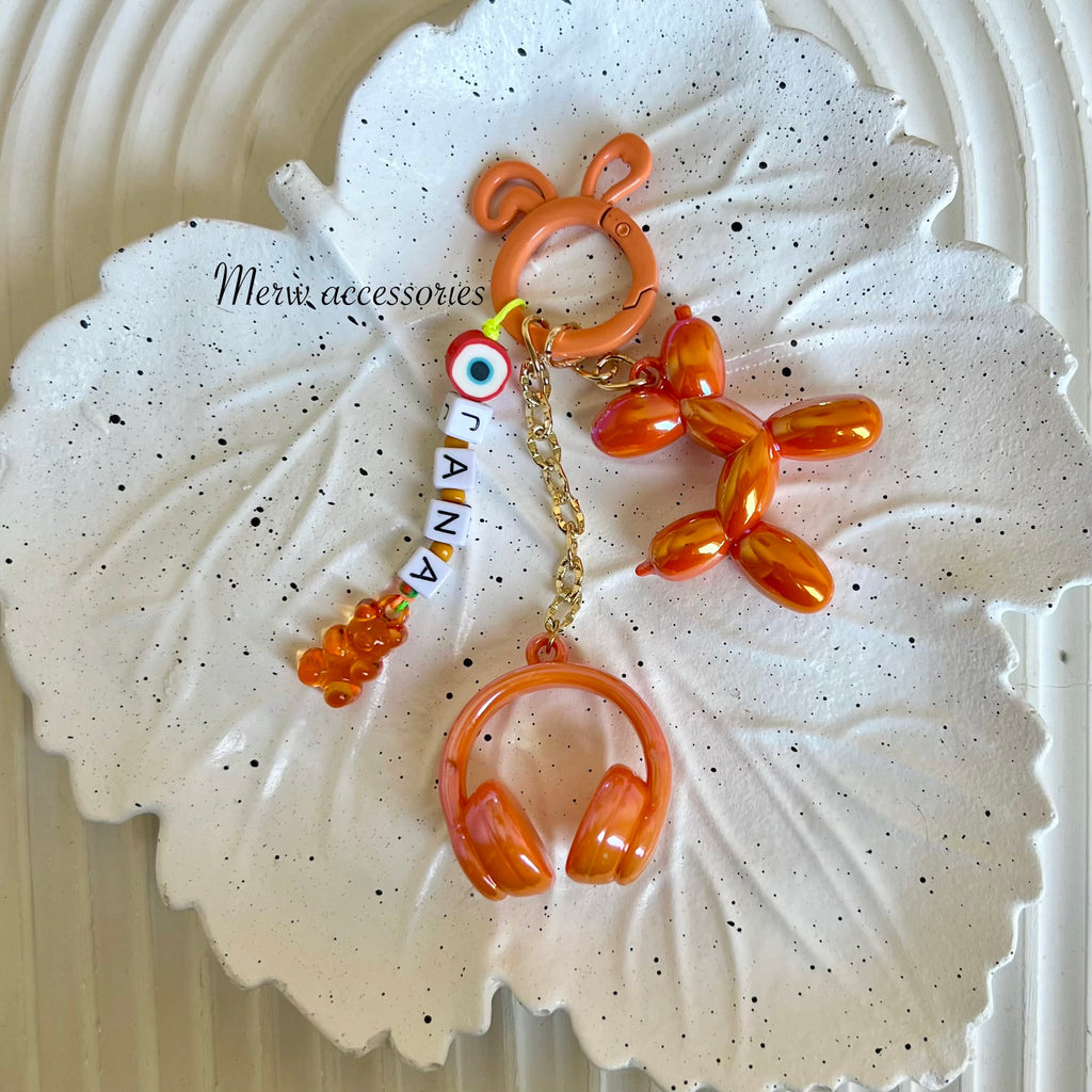 Orange Bag Chain