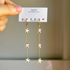 White star earring