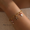 Paper Clip Christmas Bracelet