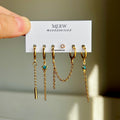 Turquoise Stars Piercing Set