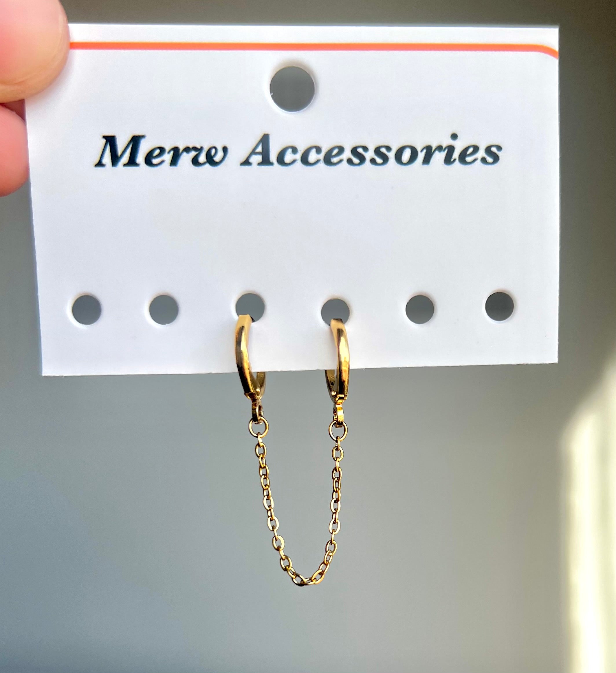 Gold Connect piercing