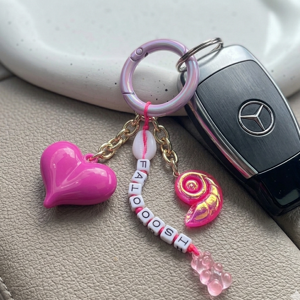 Fuchsia Bag Chain