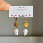 Pearl Shell Stainless Steel Earring