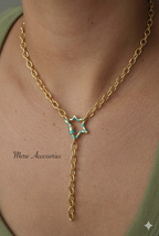 Colorful Star Drop Necklace