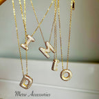 Crystal Letter Necklace