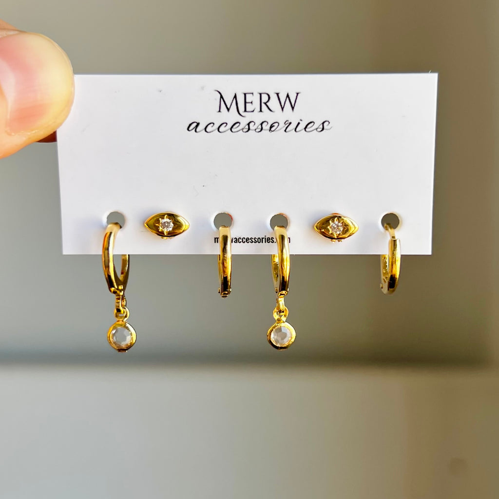 Eye Crystal Piercing Set