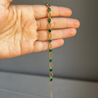 Bright Emerald Anklet