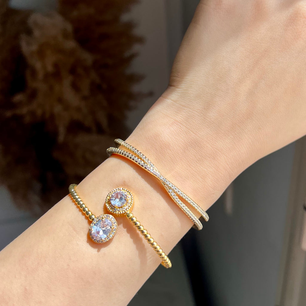 Circle Crystal Bangle