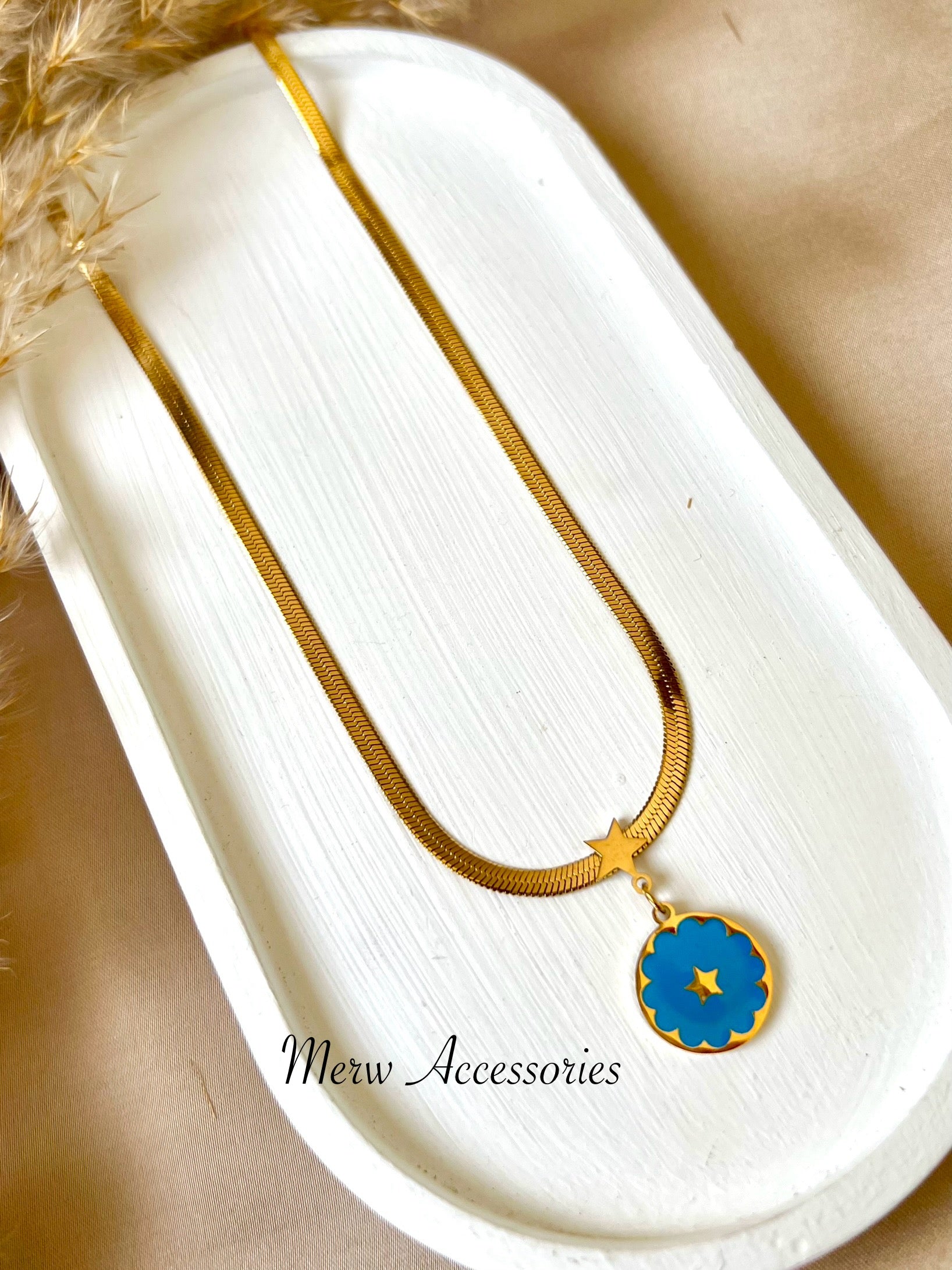 Blue Serpent Necklace