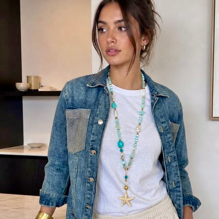 Long Turquoise Necklace