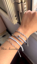Shiny silver set