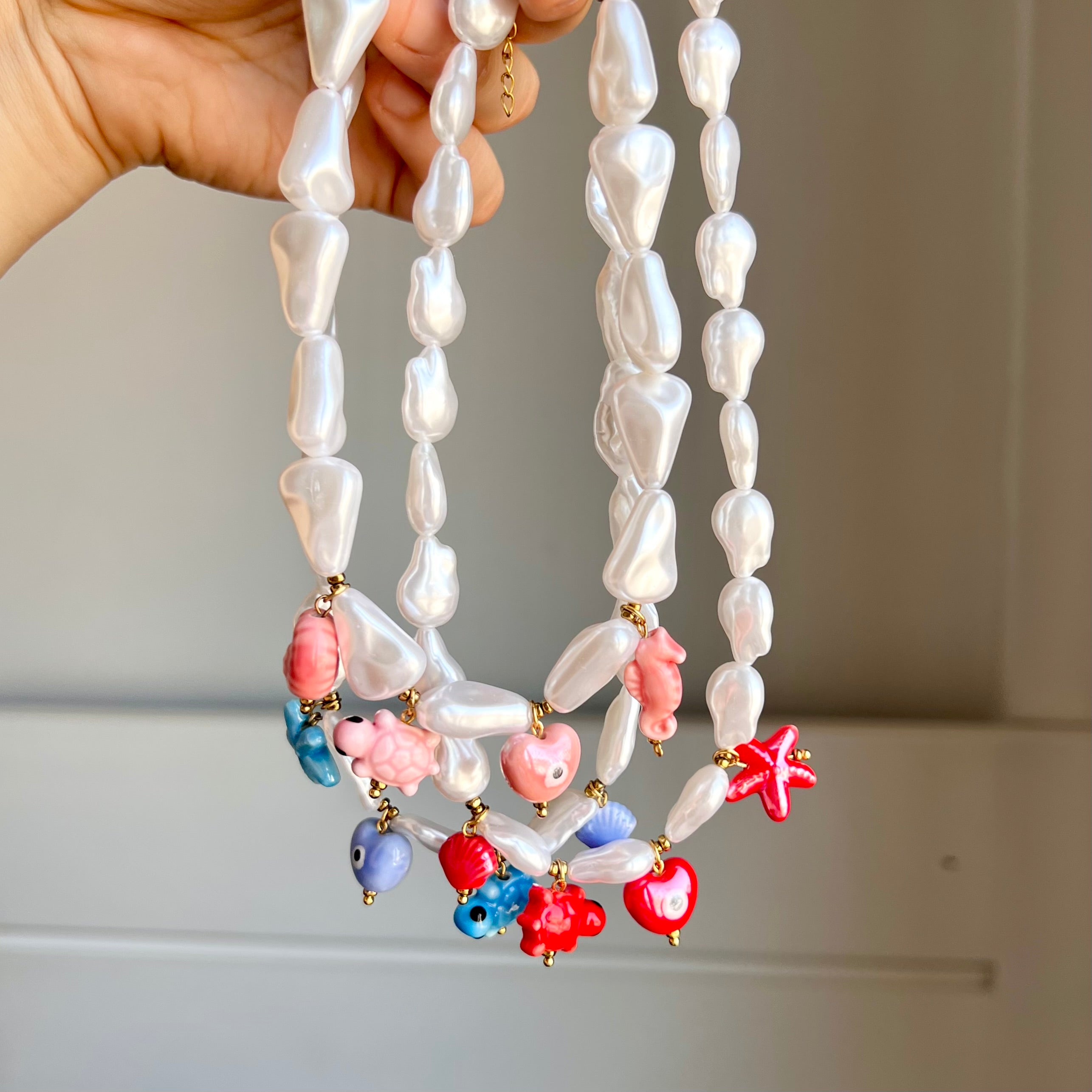 Colorful Pearl Chocker
