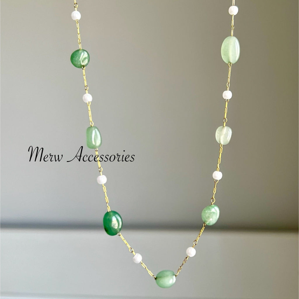 Unique Emerald Stack Necklace