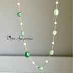 Unique Emerald Stack Necklace