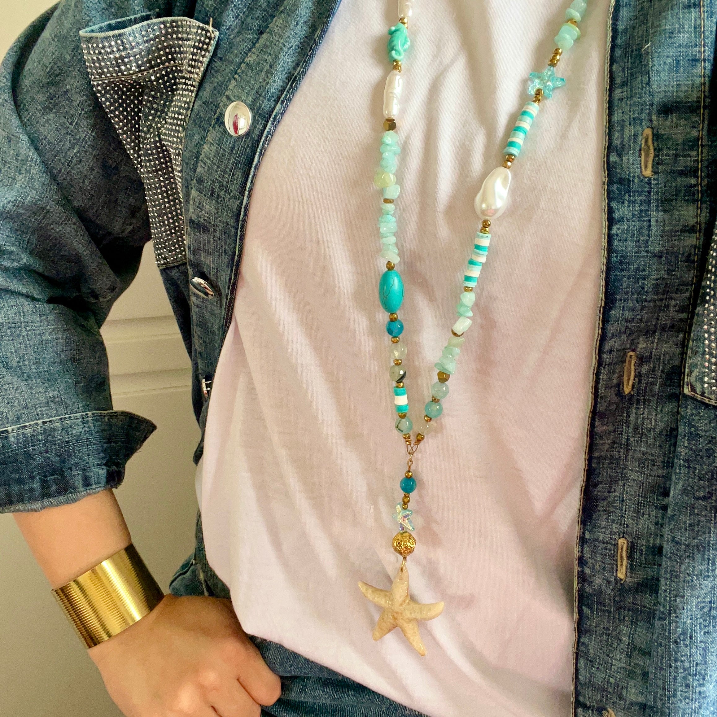 Long Turquoise Necklace