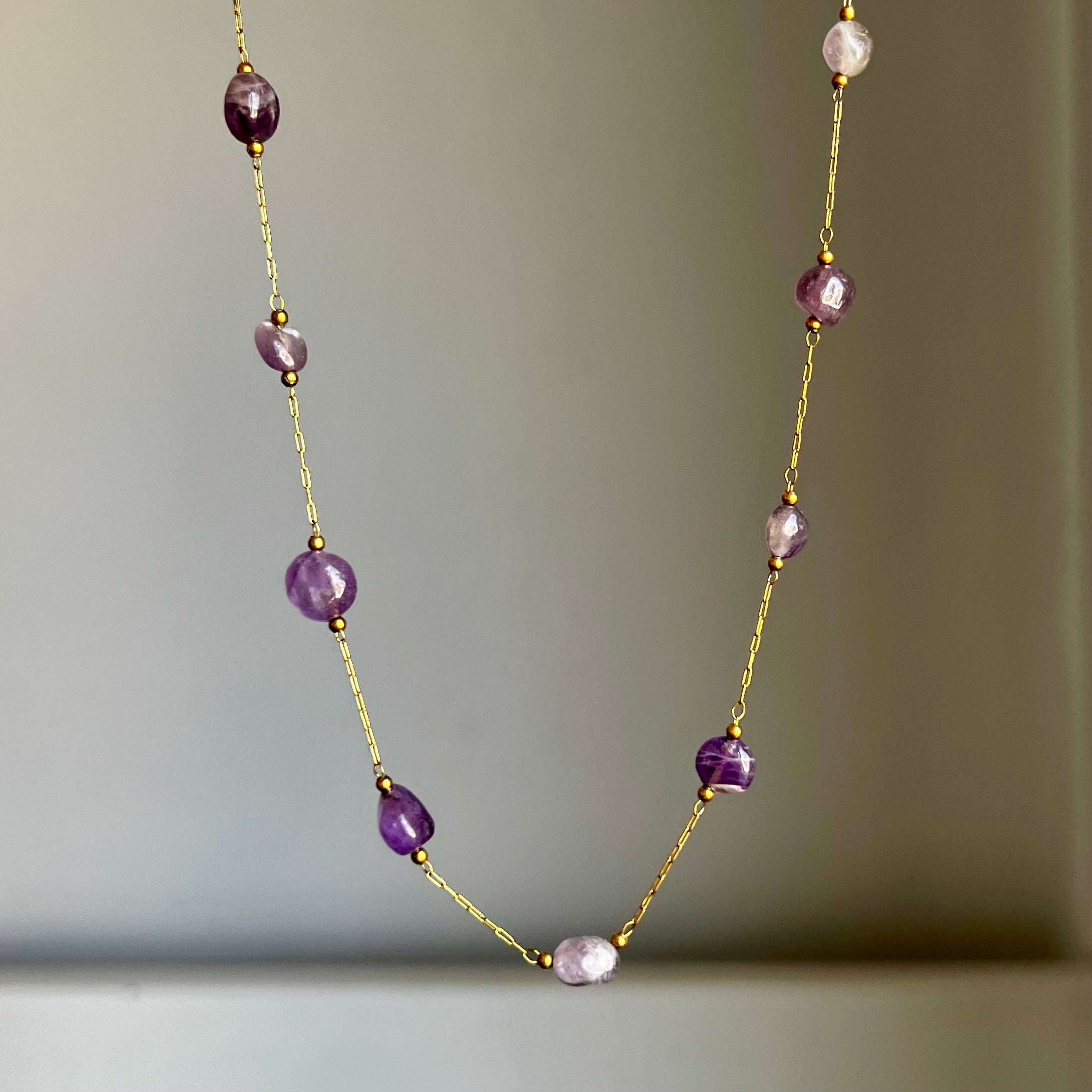 Purple Stack Necklace