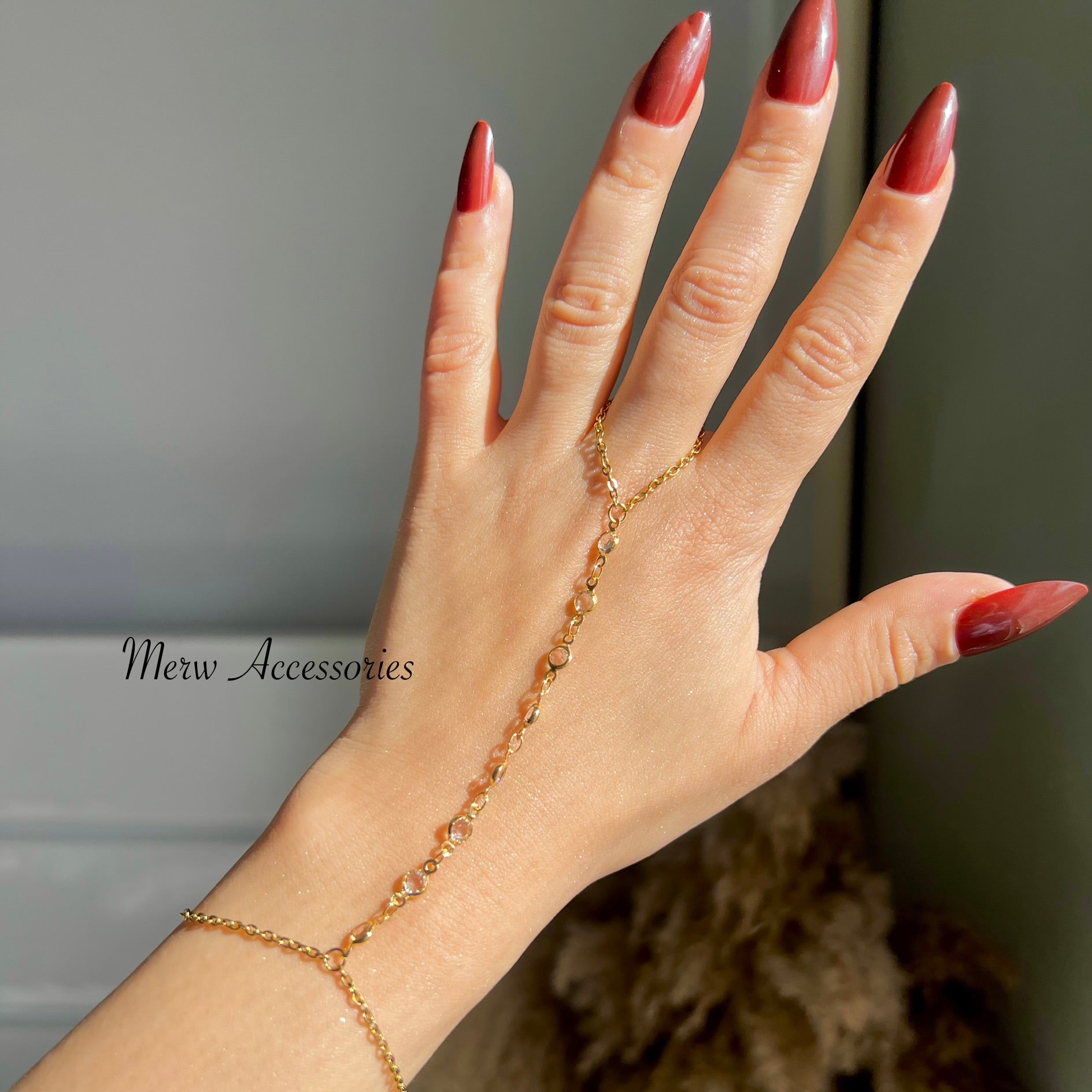 Transparent Crystal Hand Chain